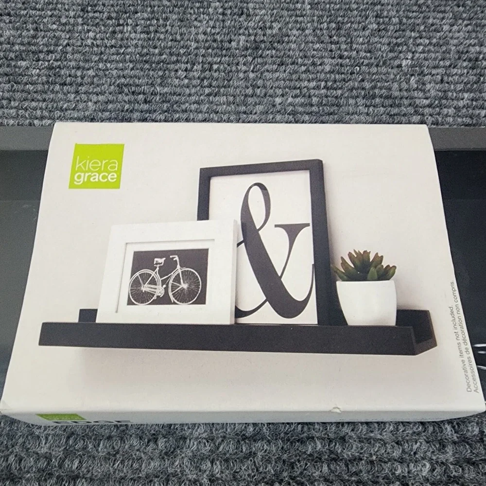 Kiera Grace Edge Picture Frame Ledge, 23 Inch by 4 Inch  10lbs Weight Capacit...
